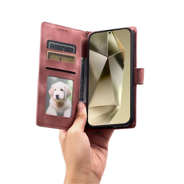 Samsung Galaxy A57 Plånboksfodral Imprinted Totem Konstläder - Roséguld