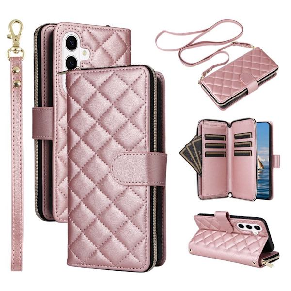 Plånboksfodral för Samsung Galaxy S26 Plus Konstläder - Roséguld