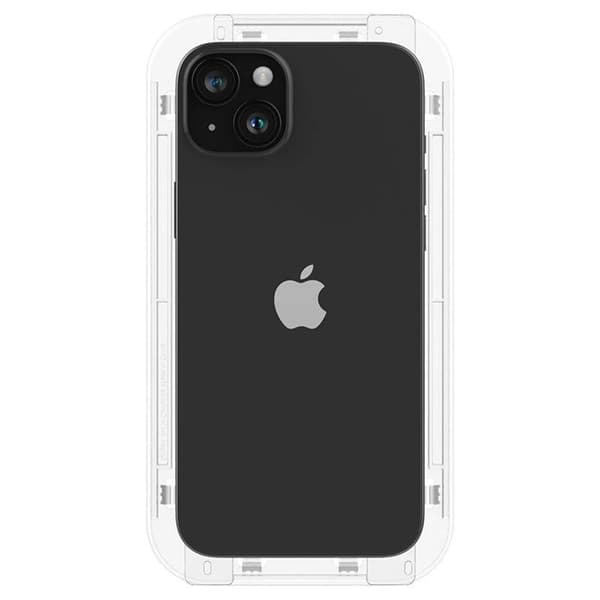 [2-Pack] Spigen iPhone 15 Plus Härdat Glas Skärmskydd 'EZ' Fit Transparent