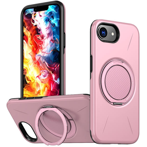 Mobilskal till iPhone 16e MagSafe Rotating Kickstand Rosa