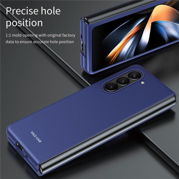 Galaxy Z Fold 5 -matkapuhelinsuojus kumitettu - violetti