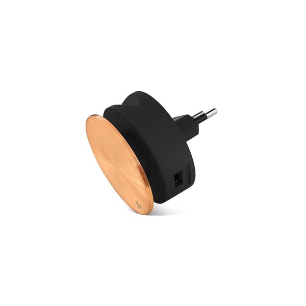 Usbepower AERO MINI Dual USB oplader med stativ til iPhone - Kobber