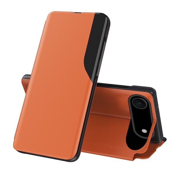 Amorus Mobilskal till iPhone Air Folio Flip Stativ PU-Läder - Orange Orange