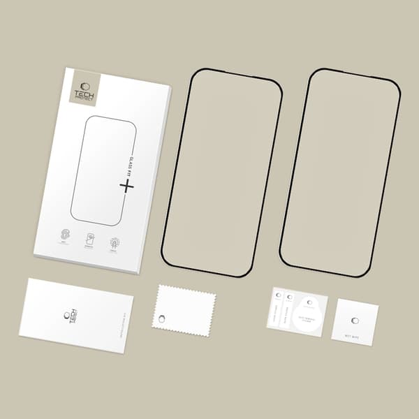 [2-pakke] Tech-Protect hærdet glas skærmbeskytter til Google Pixel 9A/10A glaspasform Svart