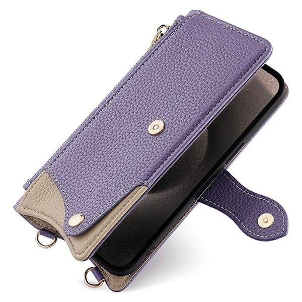 OnePlus 15 5G Plånboksfodral Irregular Tail Style Konstläder Lila