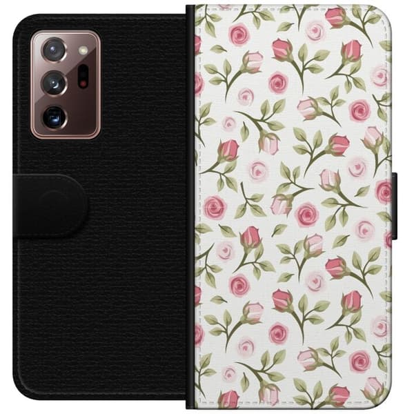 Plånboksfodral till Samsung Galaxy Note20 Ultra med Blommigt