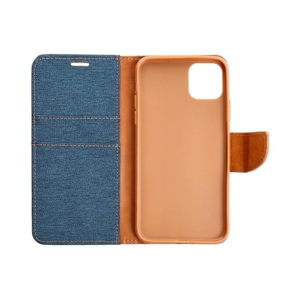 Xiaomi Redmi Note 13 5G Plånboksfodral Canvas - Marinblå