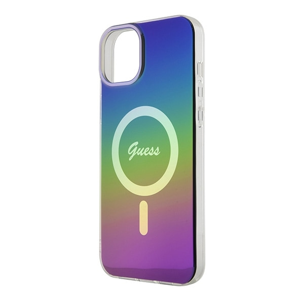 Guess Mobilskal till iPhone 15 Plus/14 Plus MagSafe Iridescent - Regnbåge