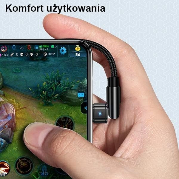 USAMS Kabel flätad roterbar U60 2A microUSB 1m grön SJ478USB02