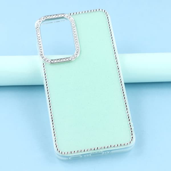 Mobilskal för Samsung Galaxy S26 Glitterkant TPU + PC - Glittrande Ljusgrön