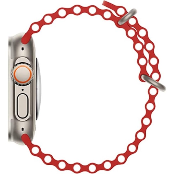 Apple Watch 4/5/6/7/8/SE Band (38/40/41mm) Ocean - Röd