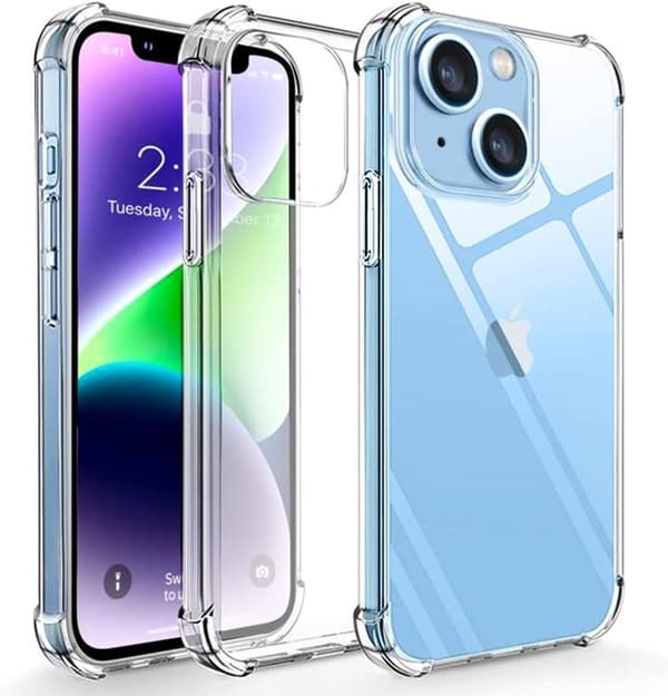 Anti-drop TPU iPhone 14 Skal - Transparent Transparent
