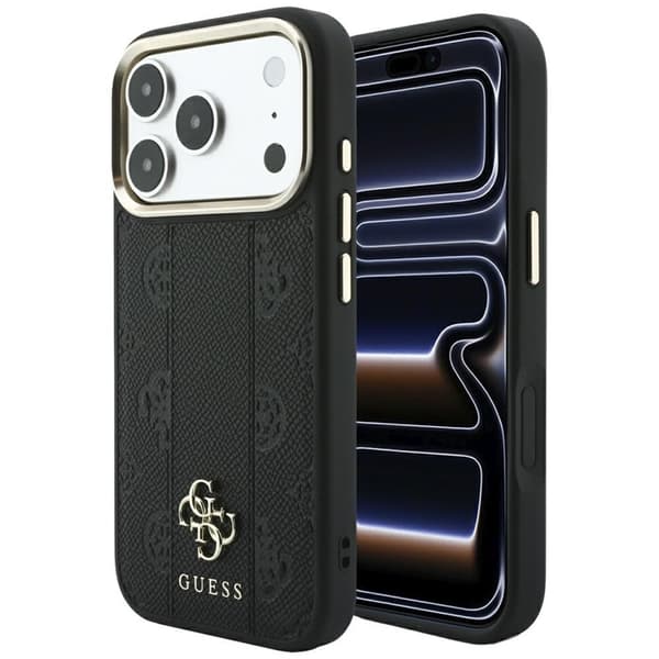 Guess Mobilskal För iPhone 18 Pro Max/17 Pro Max Magsafe Stripe Peony 4G Logo
