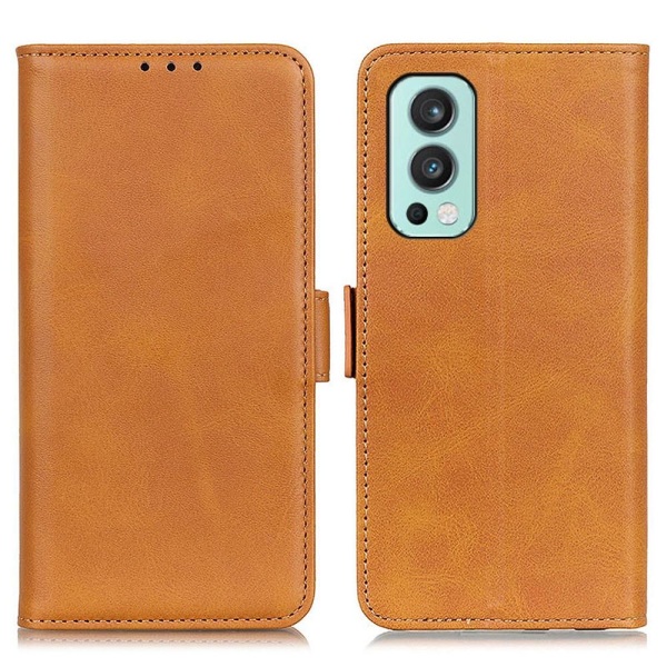 Flip Folio -lompakkokotelo Oneplus Nord 2 5G - ruskea Brown