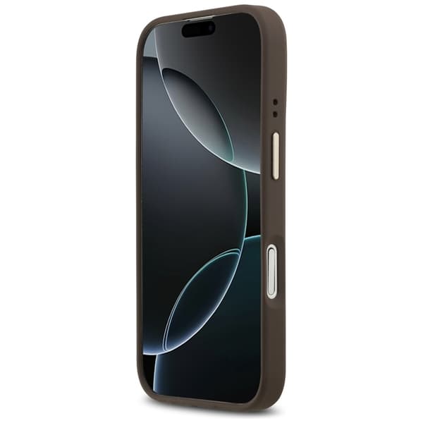 Guess Mobilskal till iPhone 17 Pro Max Magsafe Peony Hot Stamp - Brun Brun