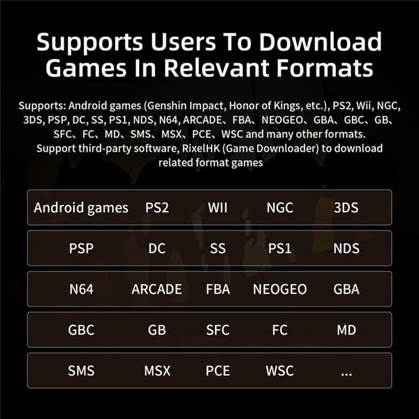 ANBERNIC RG Slide Spelkonsol Retro Gamepad Android 13 AI - Vit
