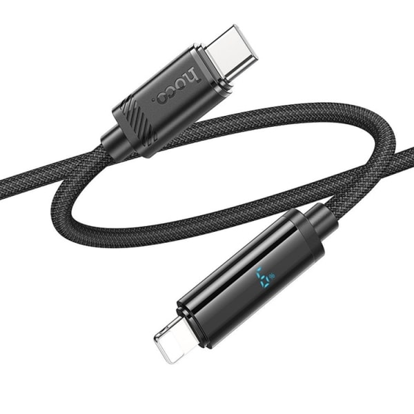 Hoco Kabel USB-C til Lightning 1,2m - Sort