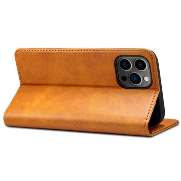 SUTENI iPhone 14 Pro Plånboksfodral Magnetic Kickstand - Khaki