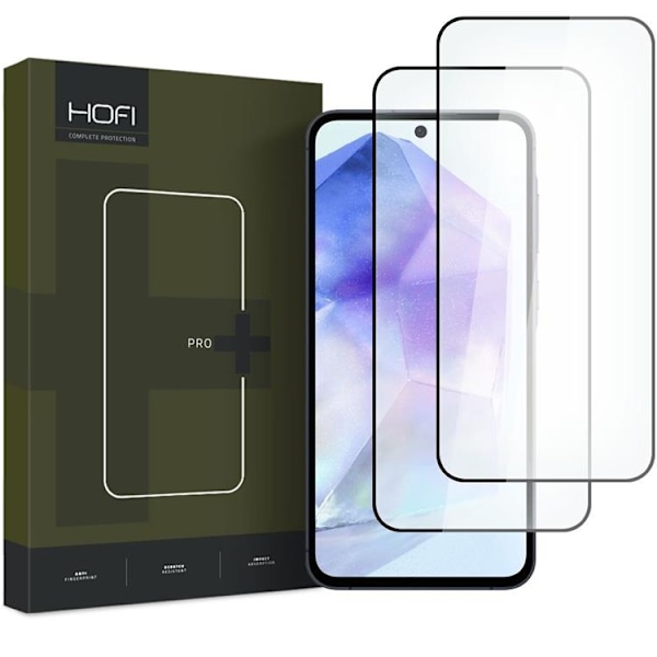 [2-Pack] Hofi Galaxy A35 5G Härdat Glas Skärmskydd Pro Plus - Svart Svart