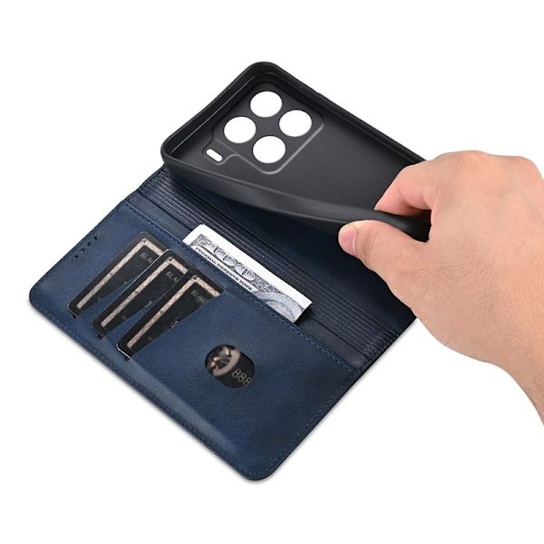 AZNS Xiaomi 15 Pro Plånboksfodral Konstläder - Blå