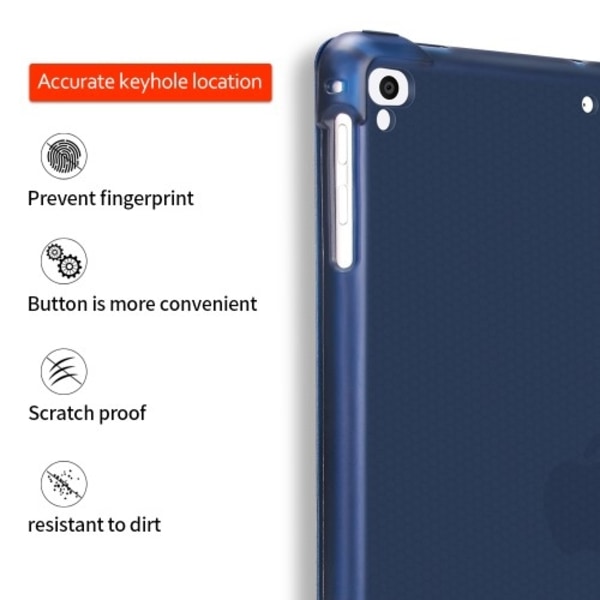 iPad 9.7 (2017/2018/Air/Air2) Etui Tri-fold - Blå Blå