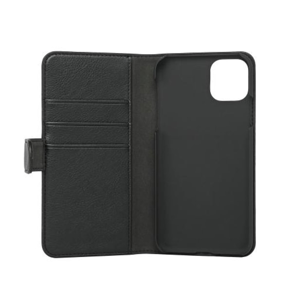 Essentials PU wallet 3 kort iPhone 11 Pro Max - Svart Svart