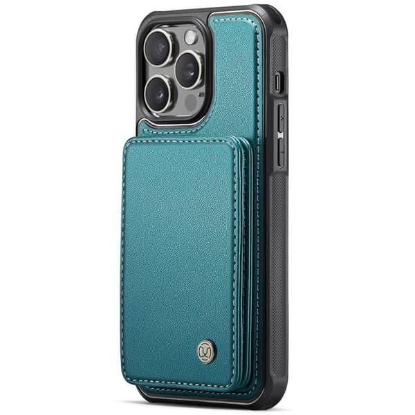 JEEHOOD J05 Mobilskal till iPhone 13 Pro Läder MobilCyan