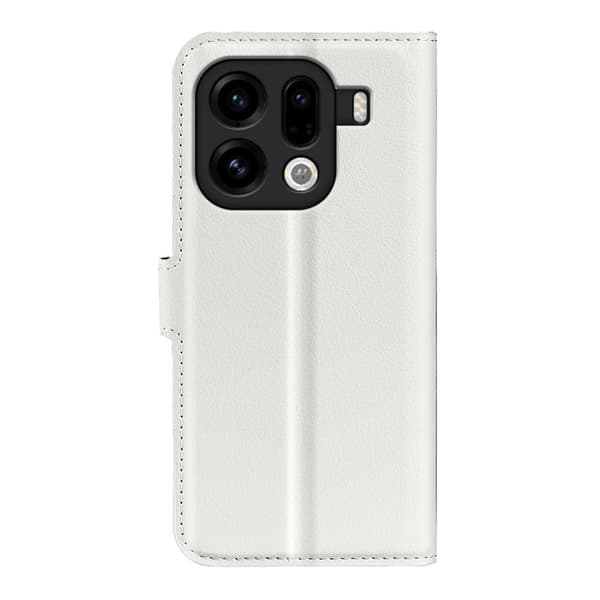 Oppo Find X9 Pro 5G Plånboksfodral Konstläder Stötsäker - Vit