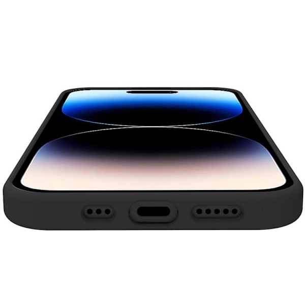 Celly iPhone 15 Pro Mobilskal Cromo Soft Rubber - Sort Black