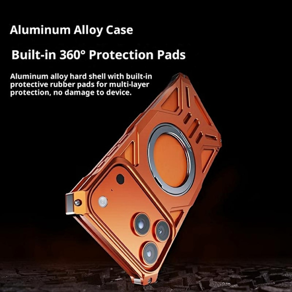 Mobilskal till iPhone 17 Pro Max Bumper Frameless Aluminum - Blå Blå