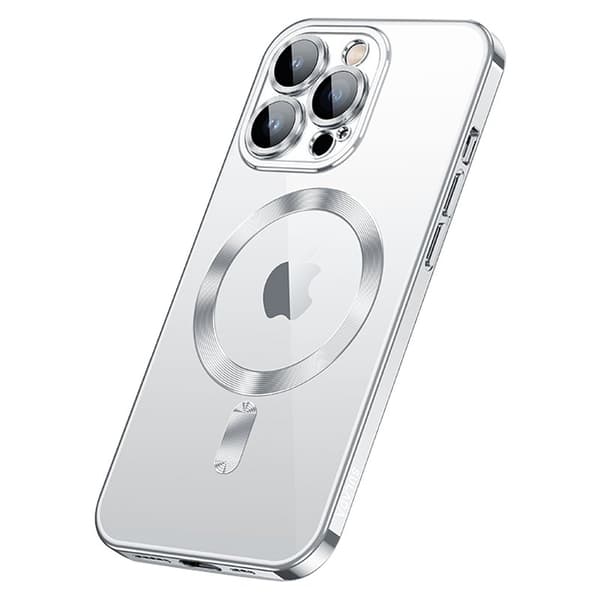 SULADA iPhone 15 Pro Max Skal Tempered Glass TPU Silver