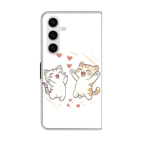 Plånboksfodral för Samsung Galaxy S26 Plus Fällbart Stativ Konstläder - Svart