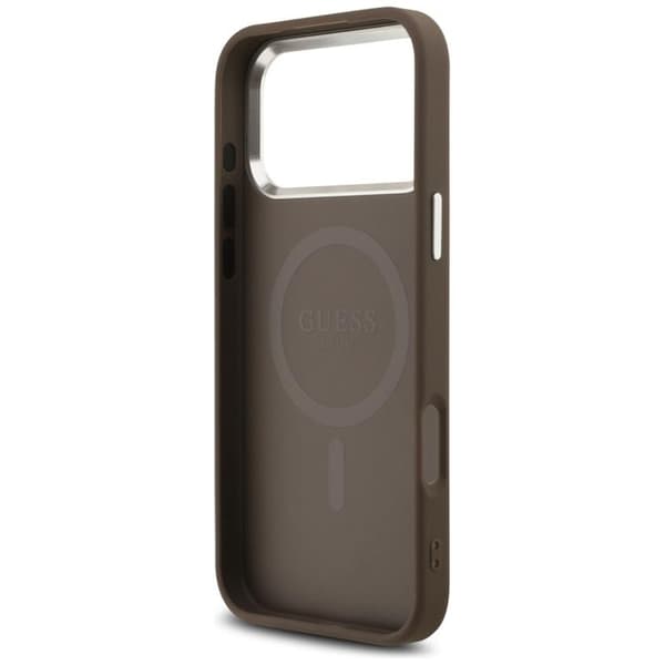Guess Mobilskal till iPhone 17 Pro Max MagSafe 4G Triangle Logo - Brun Brun
