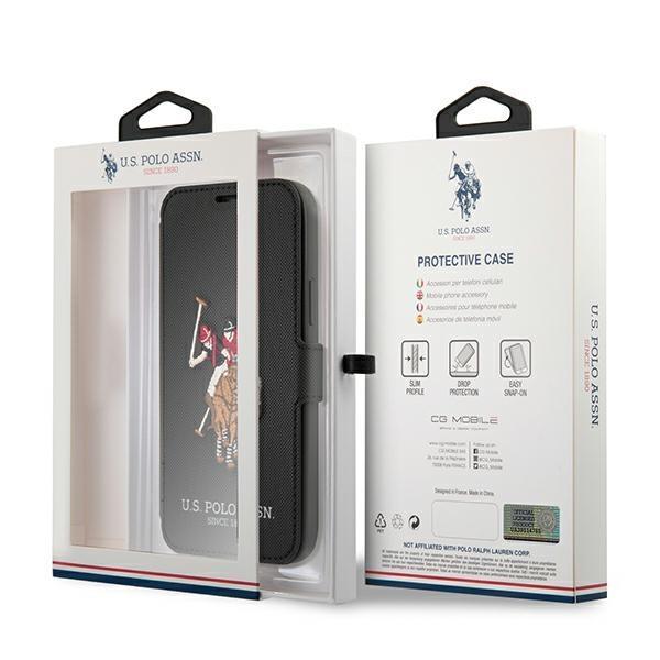 US Polo Polo Embroidery Collection Case iPhone 12 Mini - Sort Black
