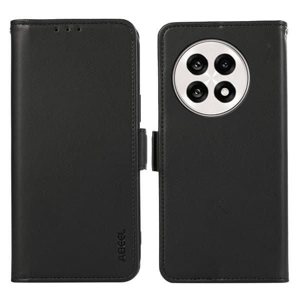 ABEEL OnePlus 13R 5G Plånboksfodral Konstläder med RFID-Skydd - Svart