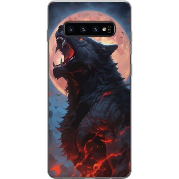 Mobilskal till Samsung Galaxy S10 med Ylande varg