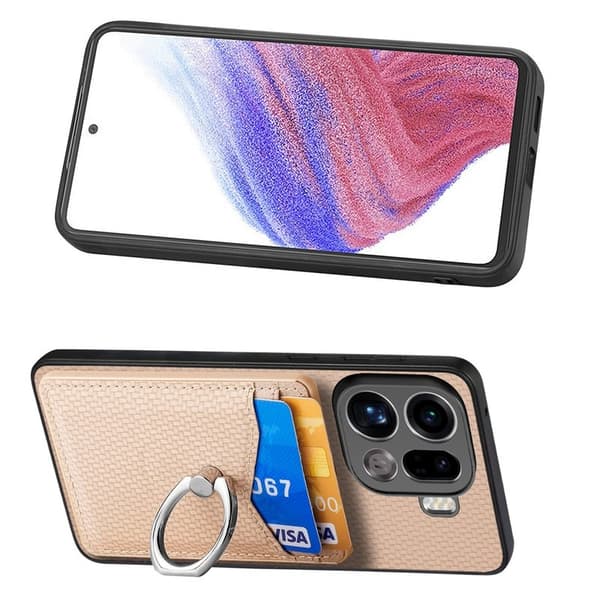 Oppo Find X9 Pro 5G Fodral KonstLäder - Aprikos