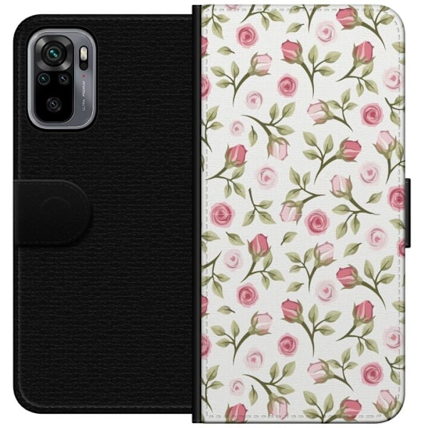Plånboksfodral till Xiaomi Redmi Note 10S med Blommigt