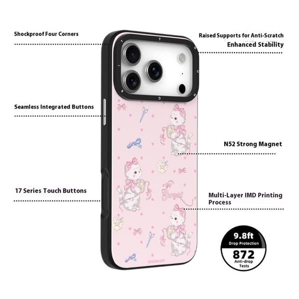 YOUNGKIT Mobilskal till iPhone 17 Pro Max MagSafe Cute Moments - Beige Beige