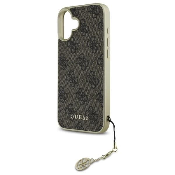 Guess telefontaske til iPhone 16 4G Charms Collection - Brun Brun