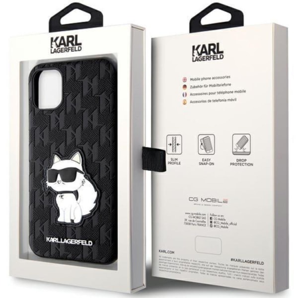 Karl Lagerfeld iPhone 11/XR -puhelinkotelo Monogrammi Choupette