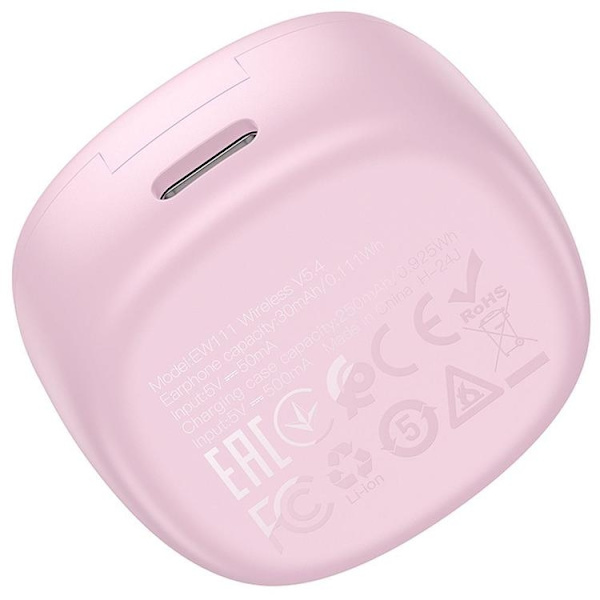 Hoco TWS In-Ear øretelefoner Bluetooth til børn EW111 - Pink Rosa