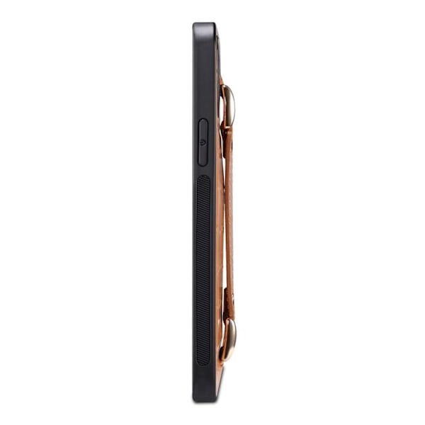 iPhone 14 Pro Skal Korthållare Crocodile - Gul