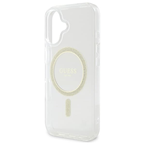 Guess Mobilskal till iPhone 16 Plus 6.7 MagSafe IML Glitter - transparent