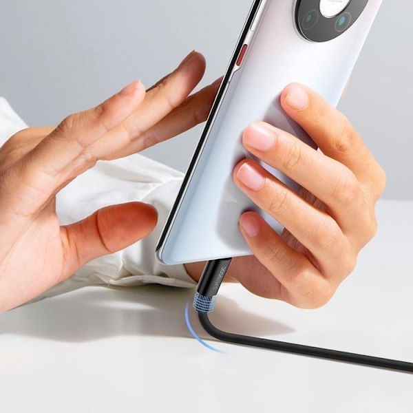 Baseus Superior SUPERVOOC USB-C till USB-A kabel 65W 1m - Svart Svart