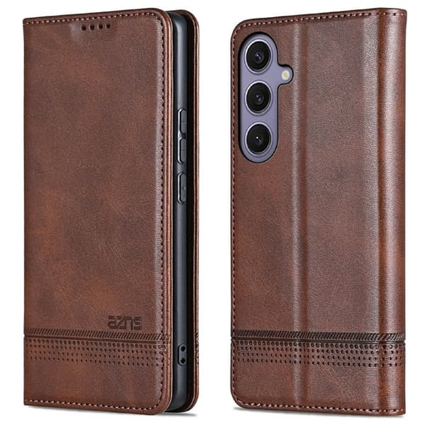 AZNS Samsung Galaxy A56 5G Plånboksfodral Konstläder - Brun