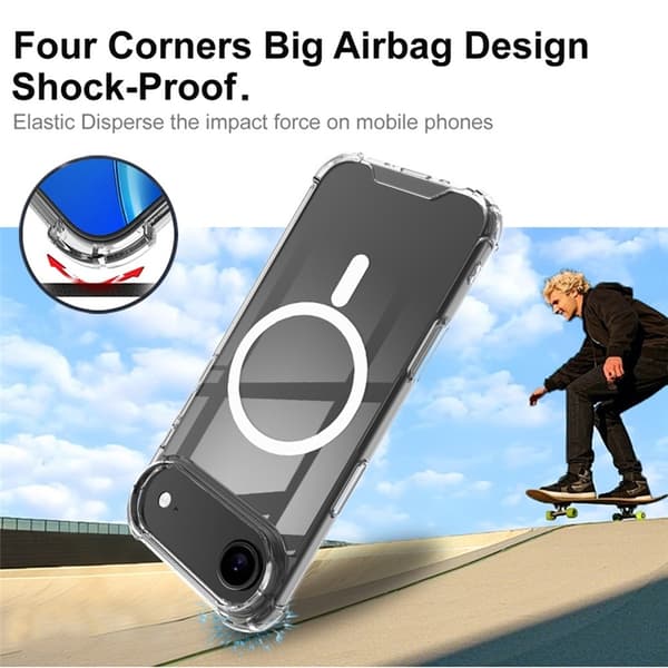 IMAK Mobilskal till iPhone Air MagSafe Shockproof - Clear Transparent
