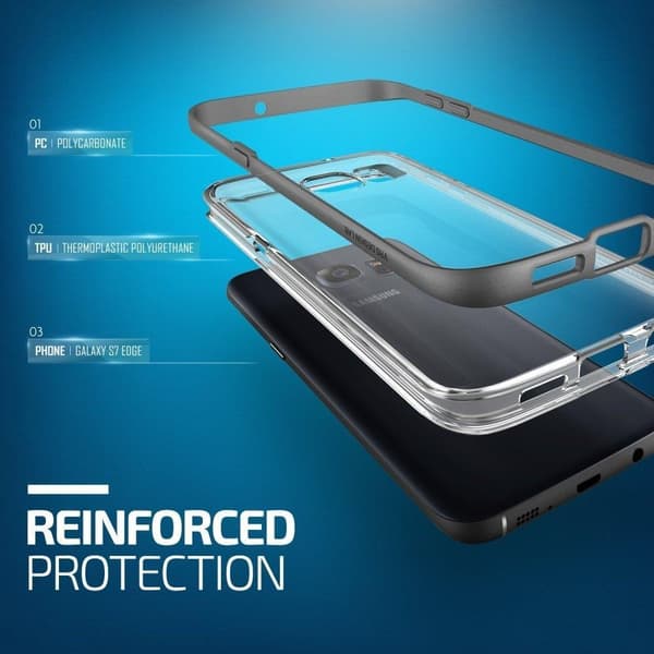 Verus Crystal Bumper Cover til Samsung Galaxy S7 Edge - Sort Black