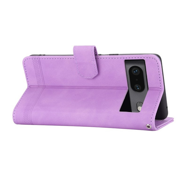 DIERFENG Google Pixel 7 5G Plånboksfodral DF-03 Flip Konstläder - Lila