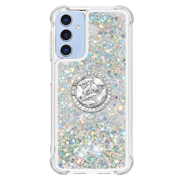 Mobilskal till Galaxy A17/A26 Kickstand Quicksand TPU - Silver Silver